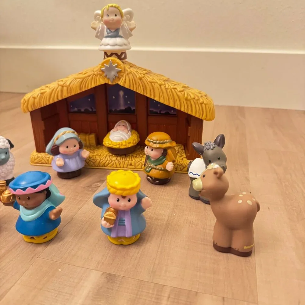 Classic 2010 Fisher-Price Little People‎ Children's Nativity Set Complete in Box